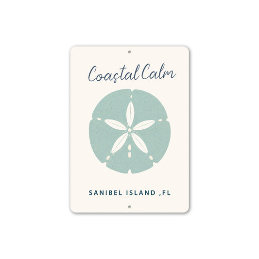 Coastal Calm Sand Dollar Sign