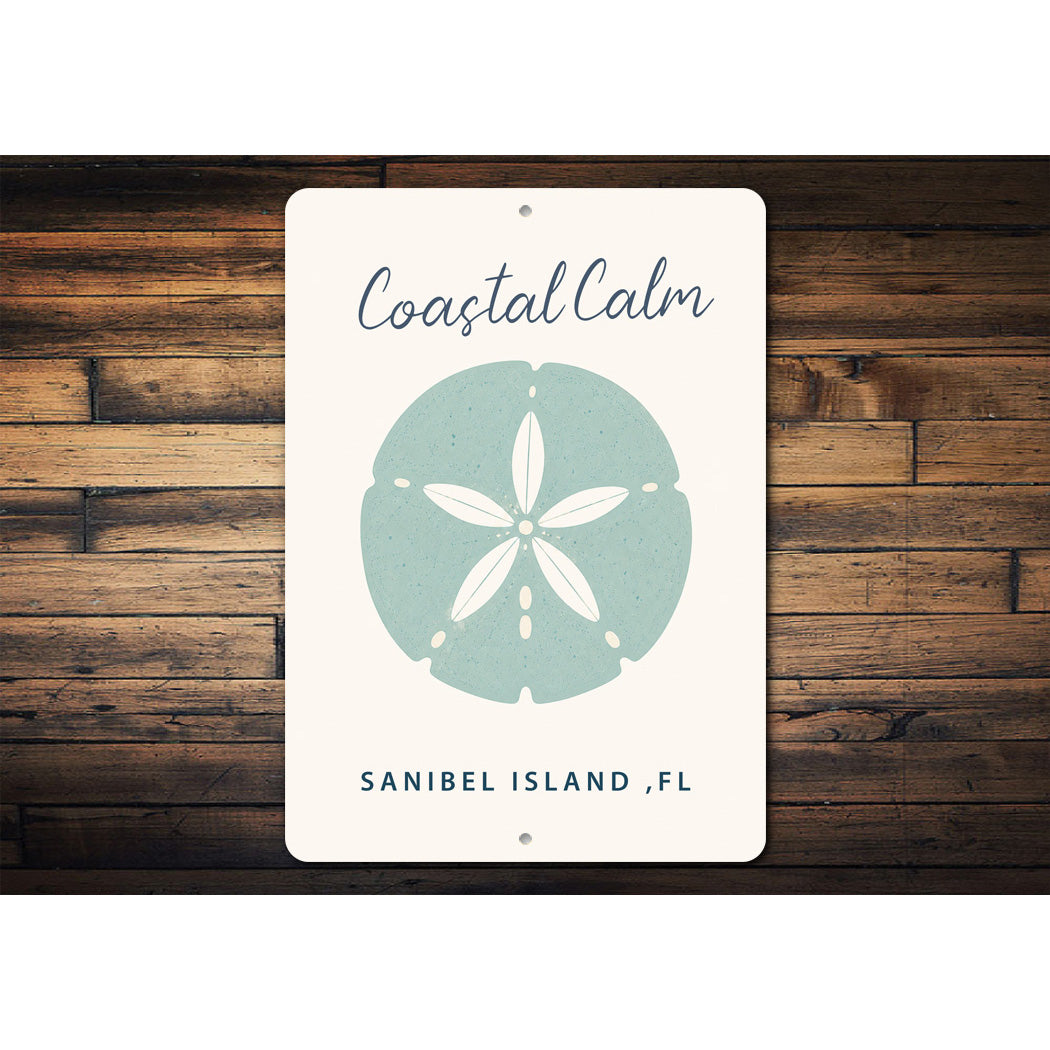 Coastal Calm Sand Dollar Sign