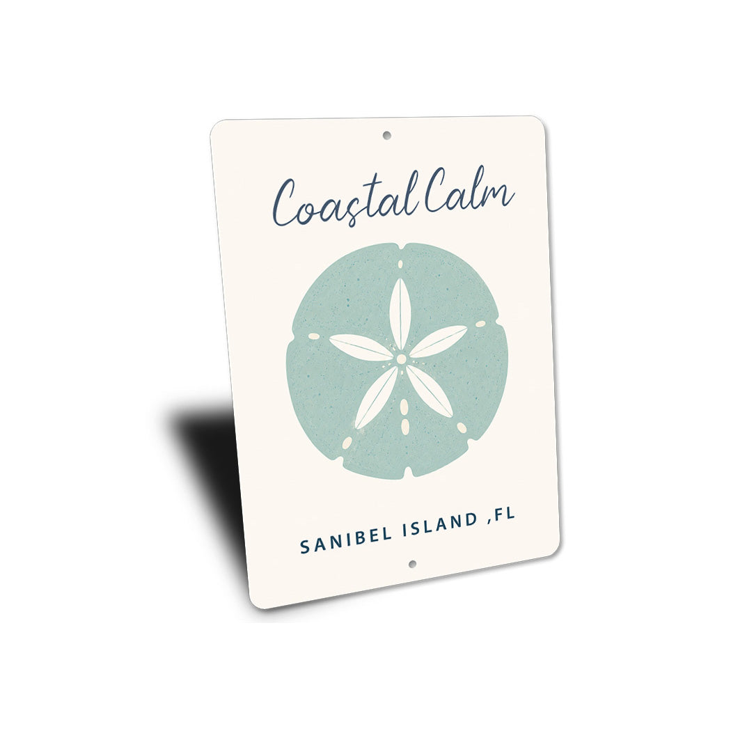Coastal Calm Sand Dollar Sign