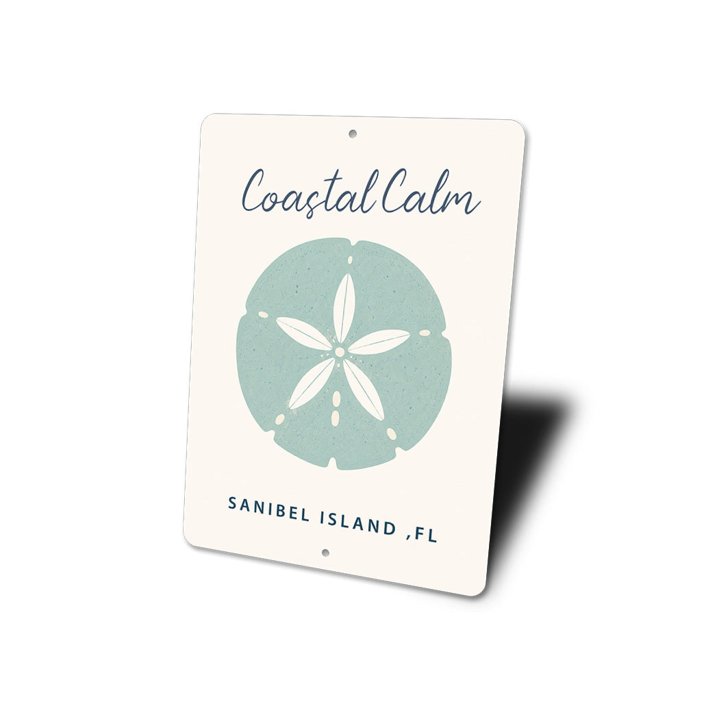 Coastal Calm Sand Dollar Sign