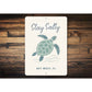 Turtle Stay Salty Waves Sign