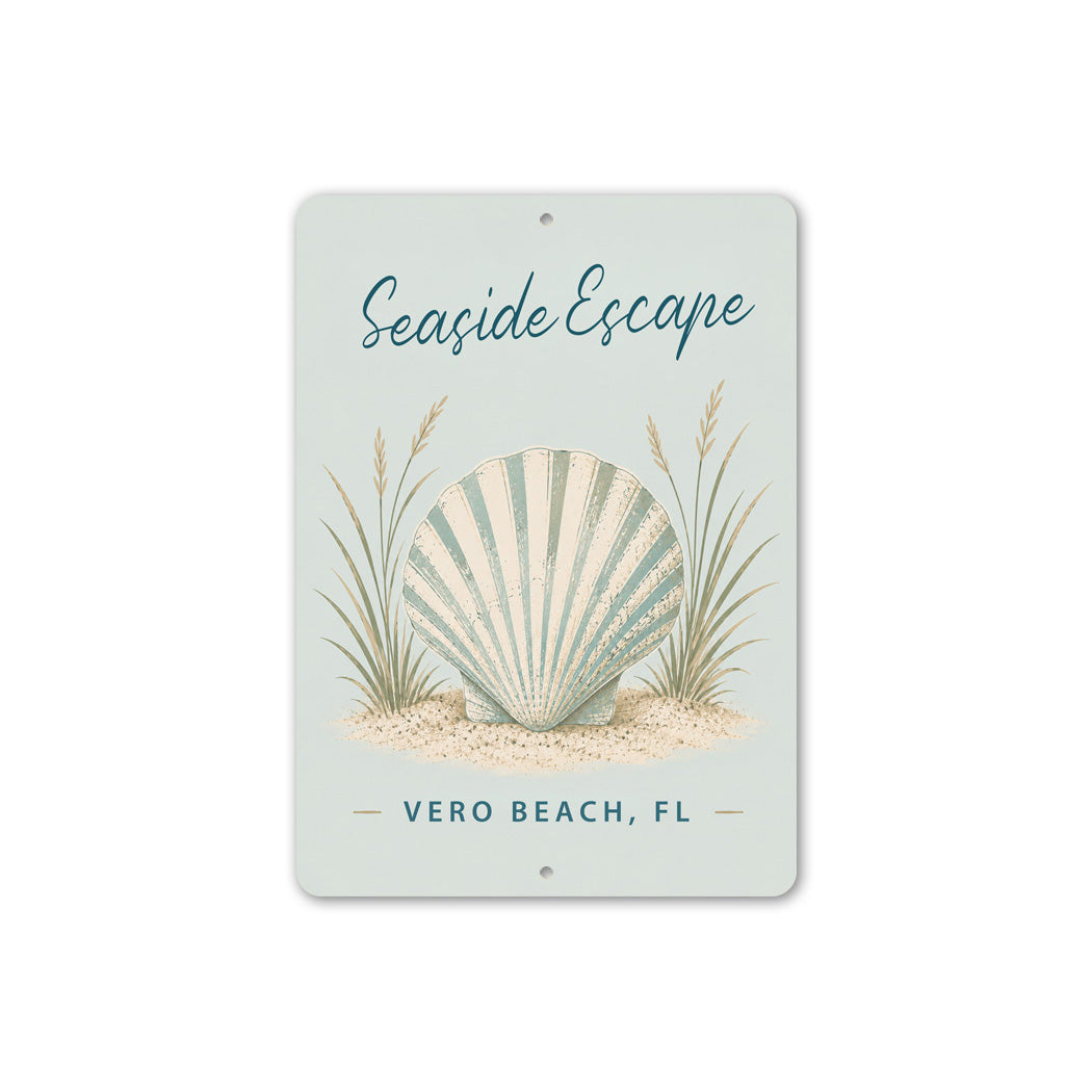 Seaside Escape Sign