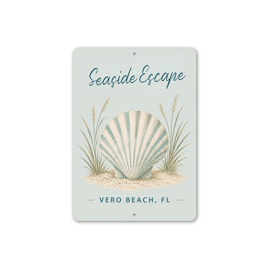 Seaside Escape Sign