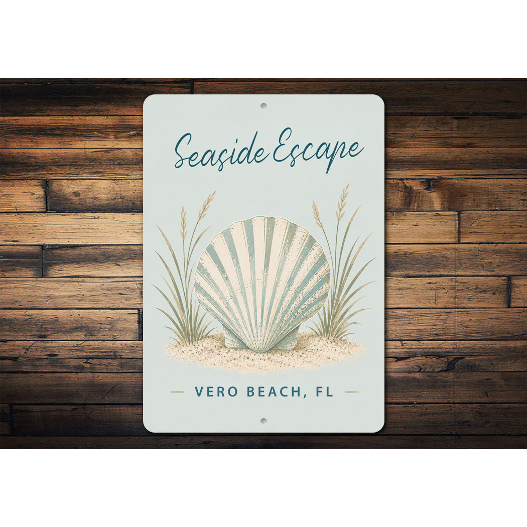 Seaside Escape Sign