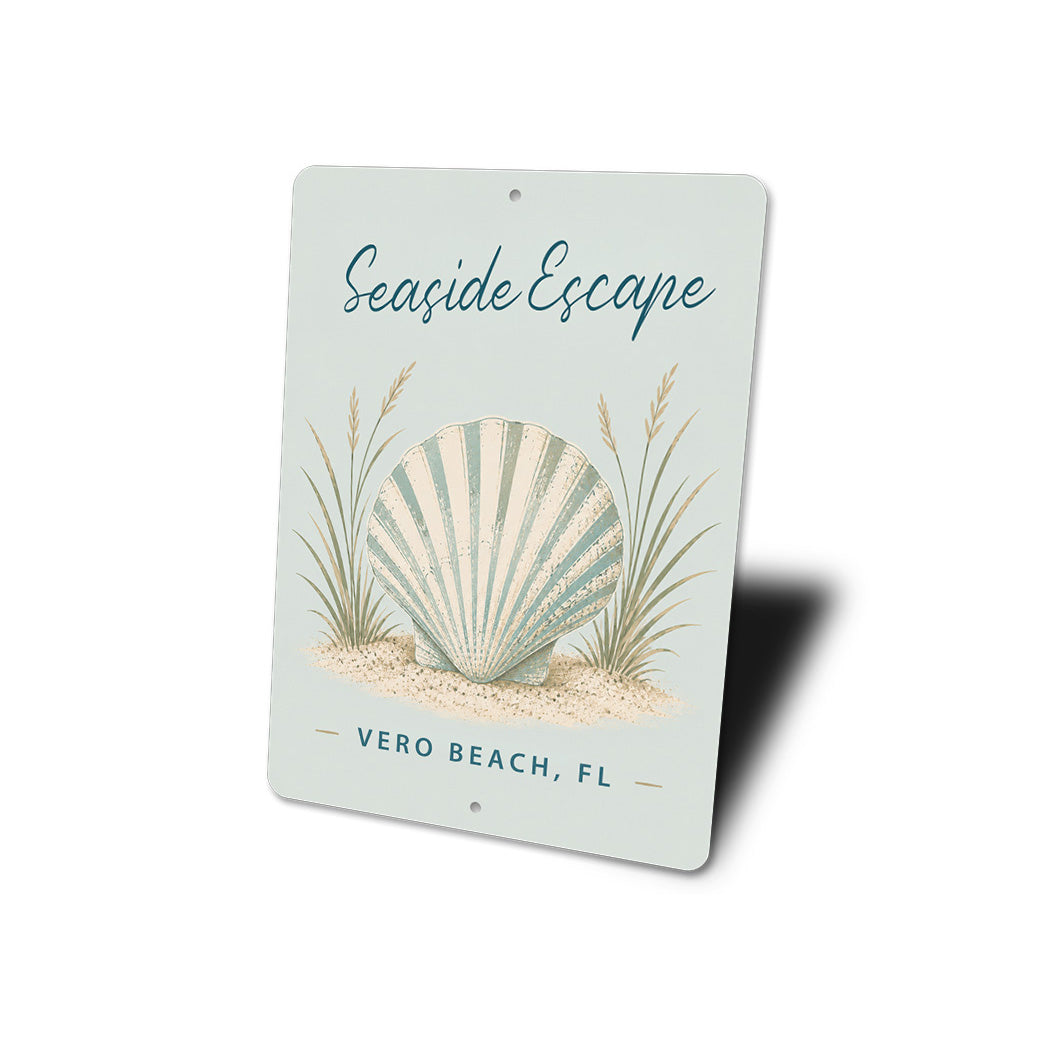 Seaside Escape Sign
