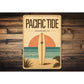Surfboard Pacific Tide Sign
