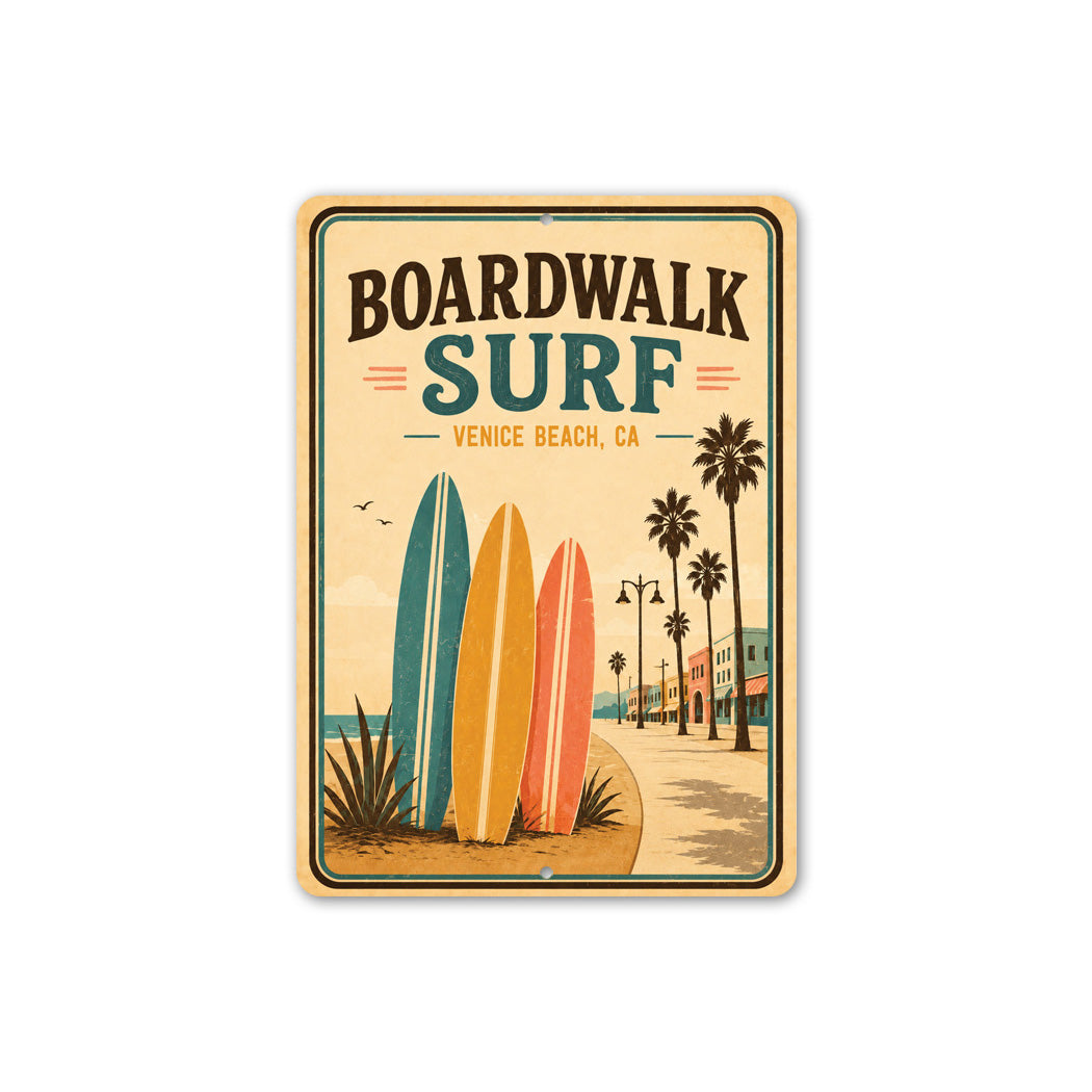 Surfboards Boardwalk Surf Sign