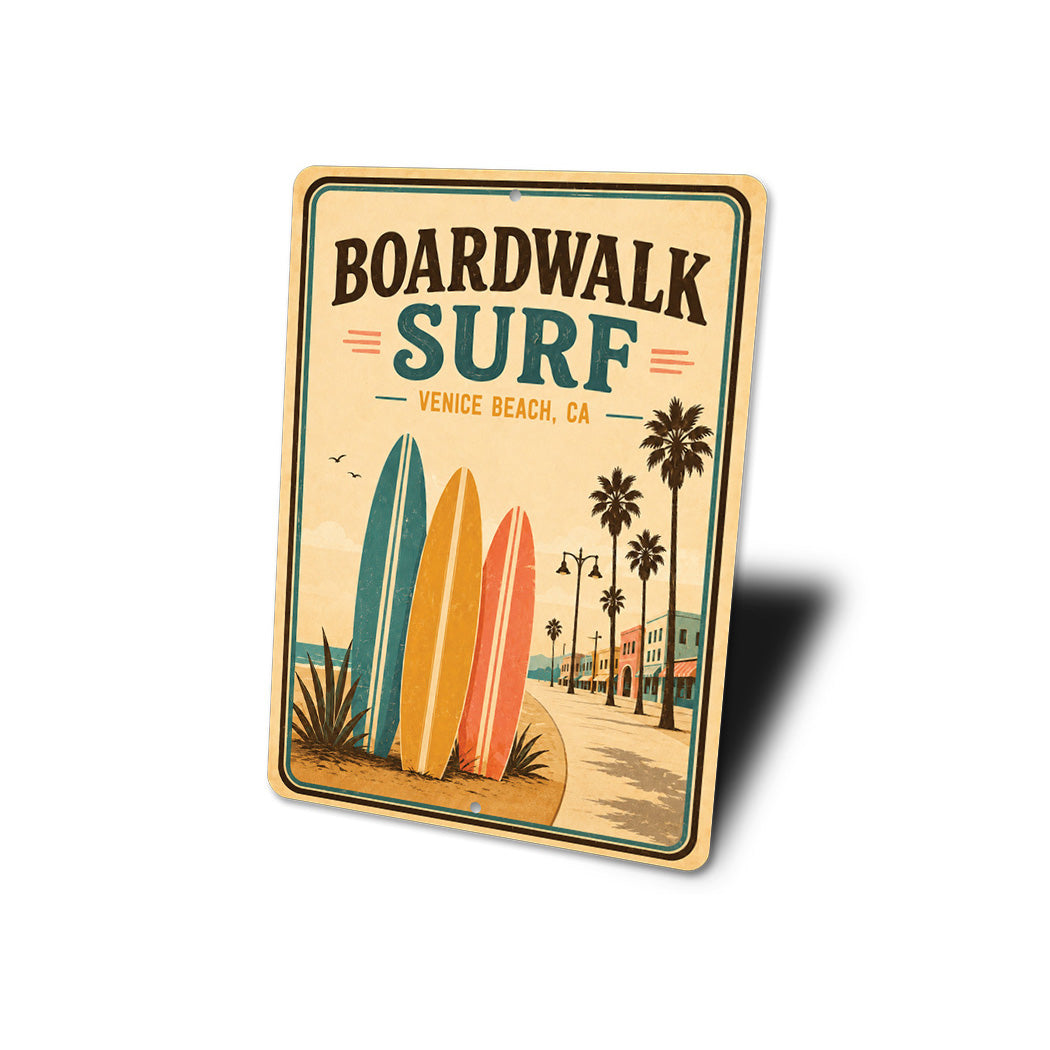 Surfboards Boardwalk Surf Sign
