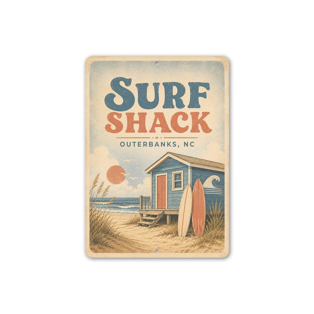 Coastal Surf Shack Sign