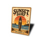 Sunset Surf Surfboard Sign