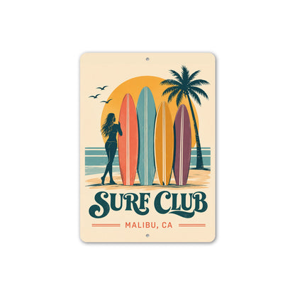 Surf Club Surfboards Sign