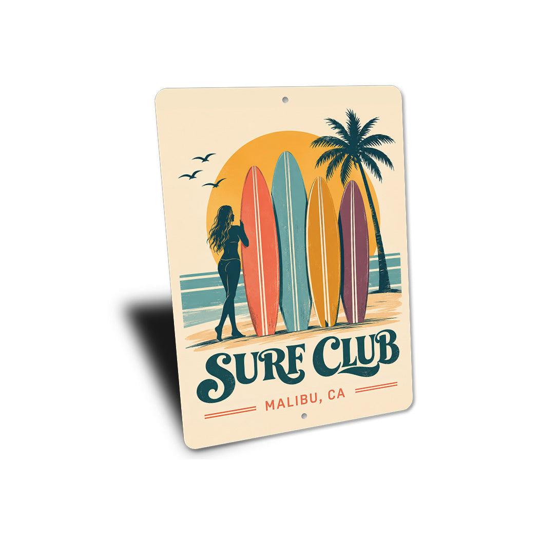 Surf Club Surfboards Sign
