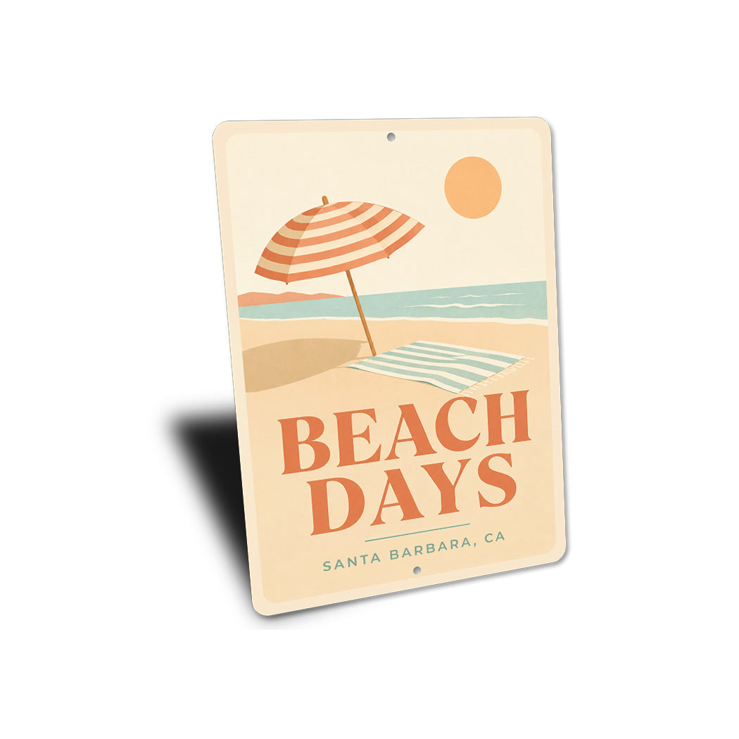 Beach Days Beach Umbrella Sign