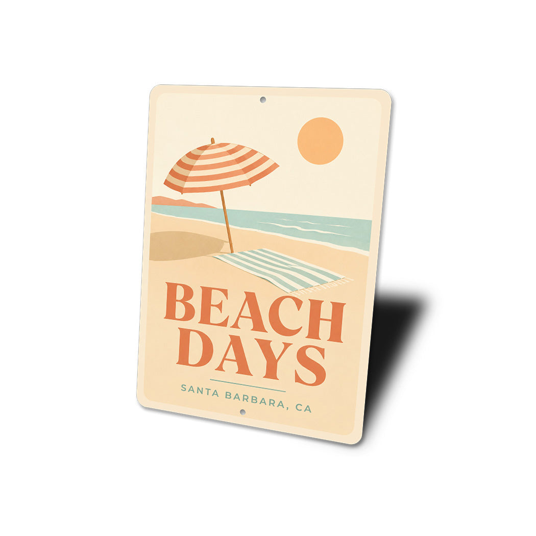 Beach Days Beach Umbrella Sign