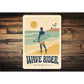 Wave Rider Surfer Sign