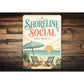 Shoreline Social Beach Umbrella Sign