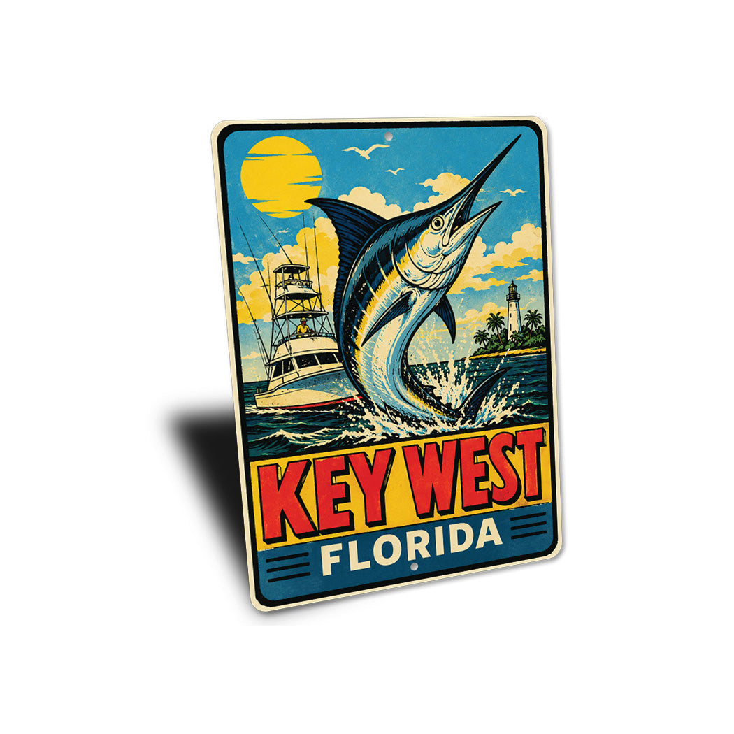Blue Marlin Fishing Sign