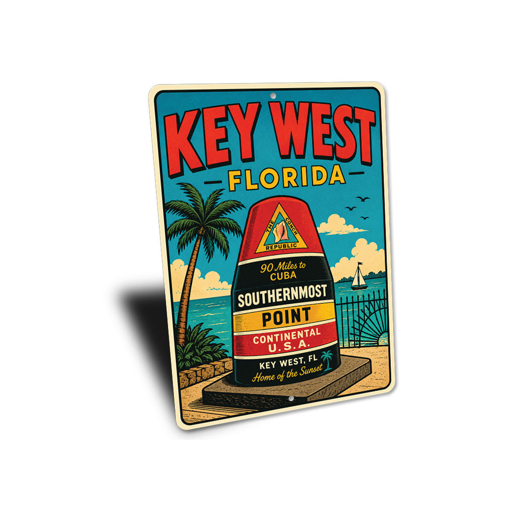 Keywest Conch Republic Buoy Sign