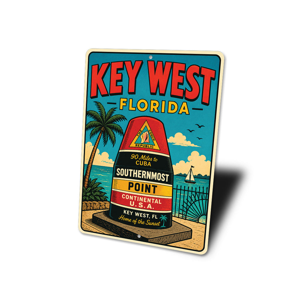 Keywest Conch Republic Buoy Sign
