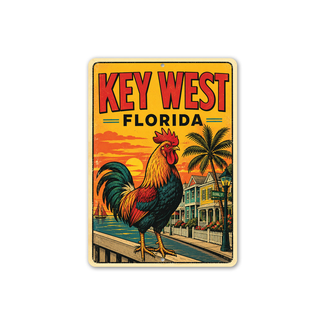 Key West Rooster Duval Street Sign