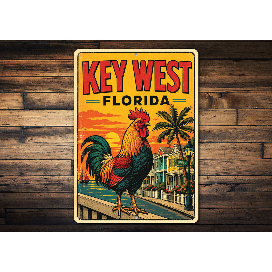 Key West Rooster Duval Street Sign