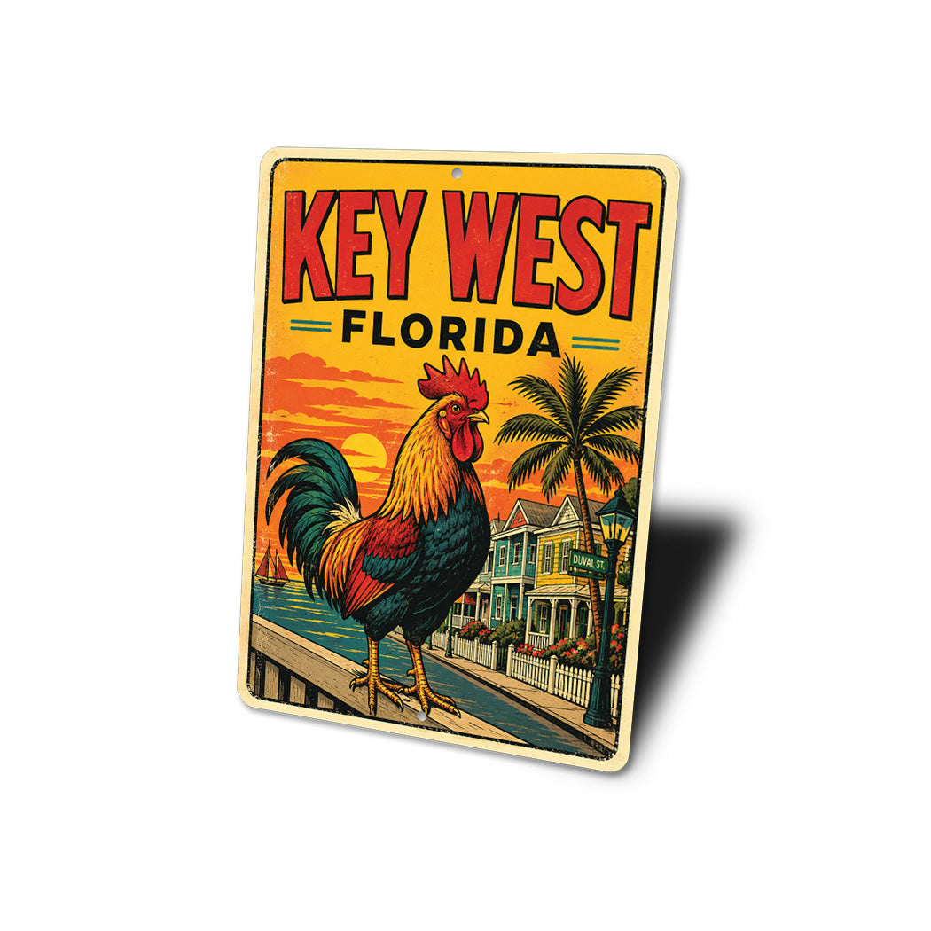 Key West Rooster Duval Street Sign