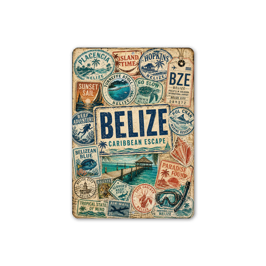 Belize Stamps Rustic Sign