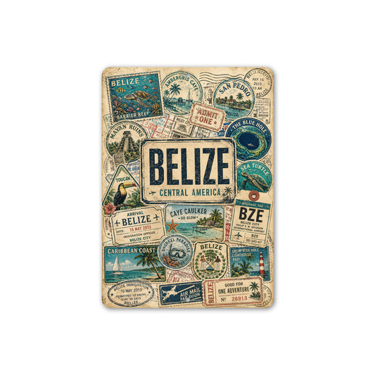 Belize Stamps Sign