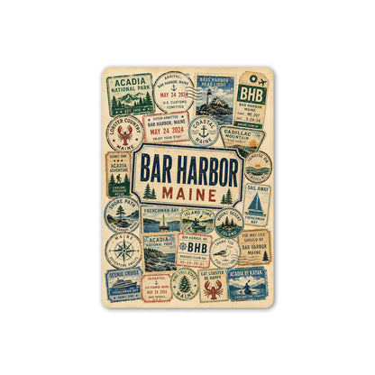 Bar Harbor Maine Rustic Sign