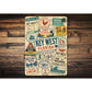 Key West Rustic Stamps Sign