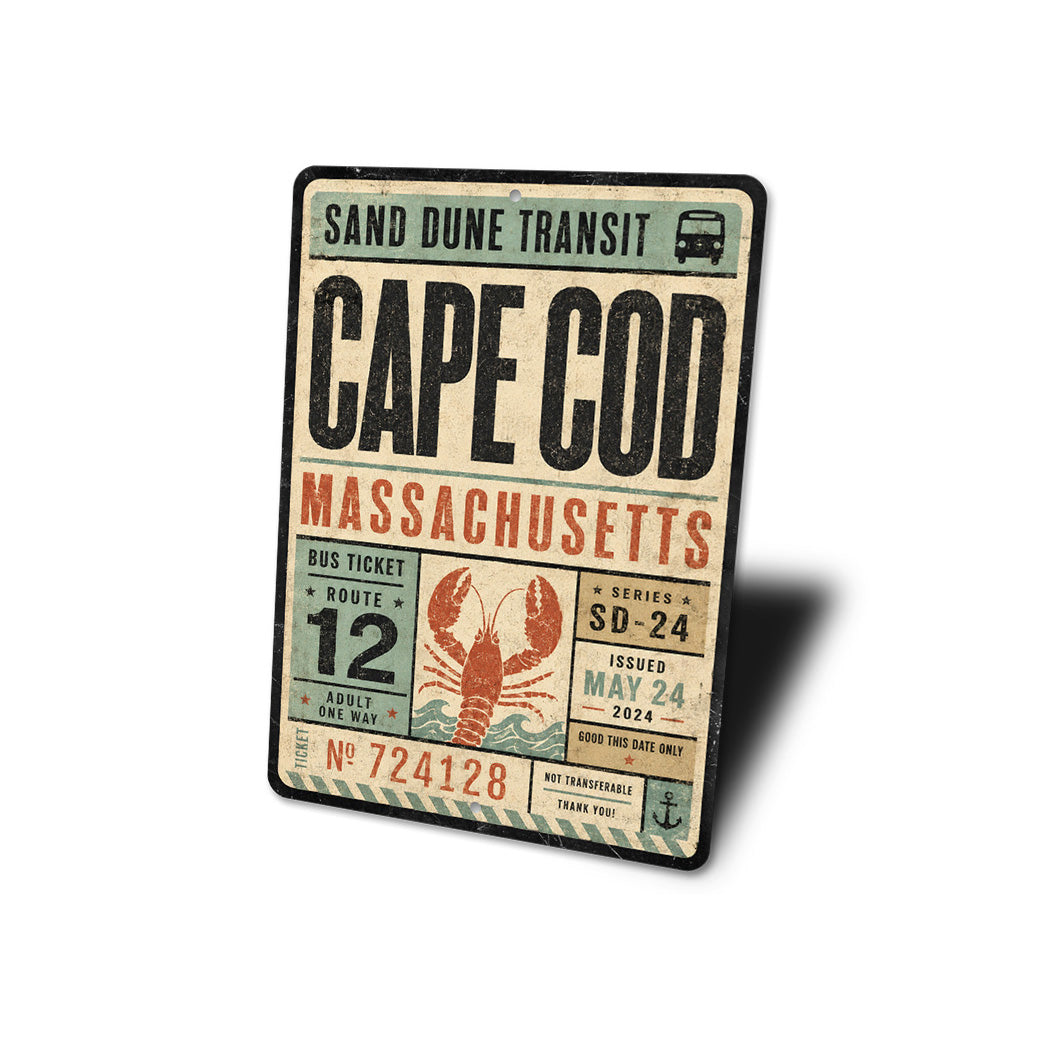 Cape Cod Lobster Rustic Sign