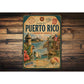 Greetings Puerto Rico Rustic Sign