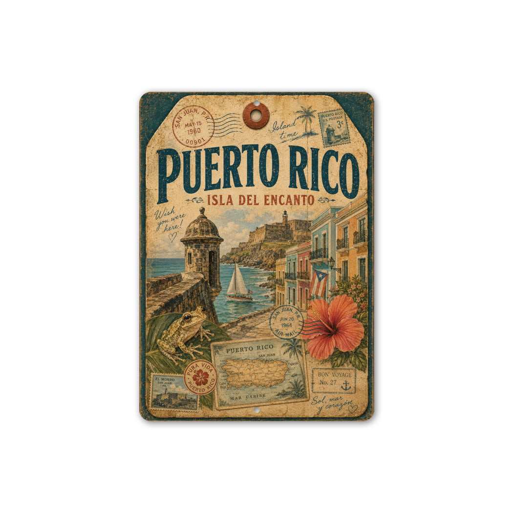 Puerto Rico Rustic Sign