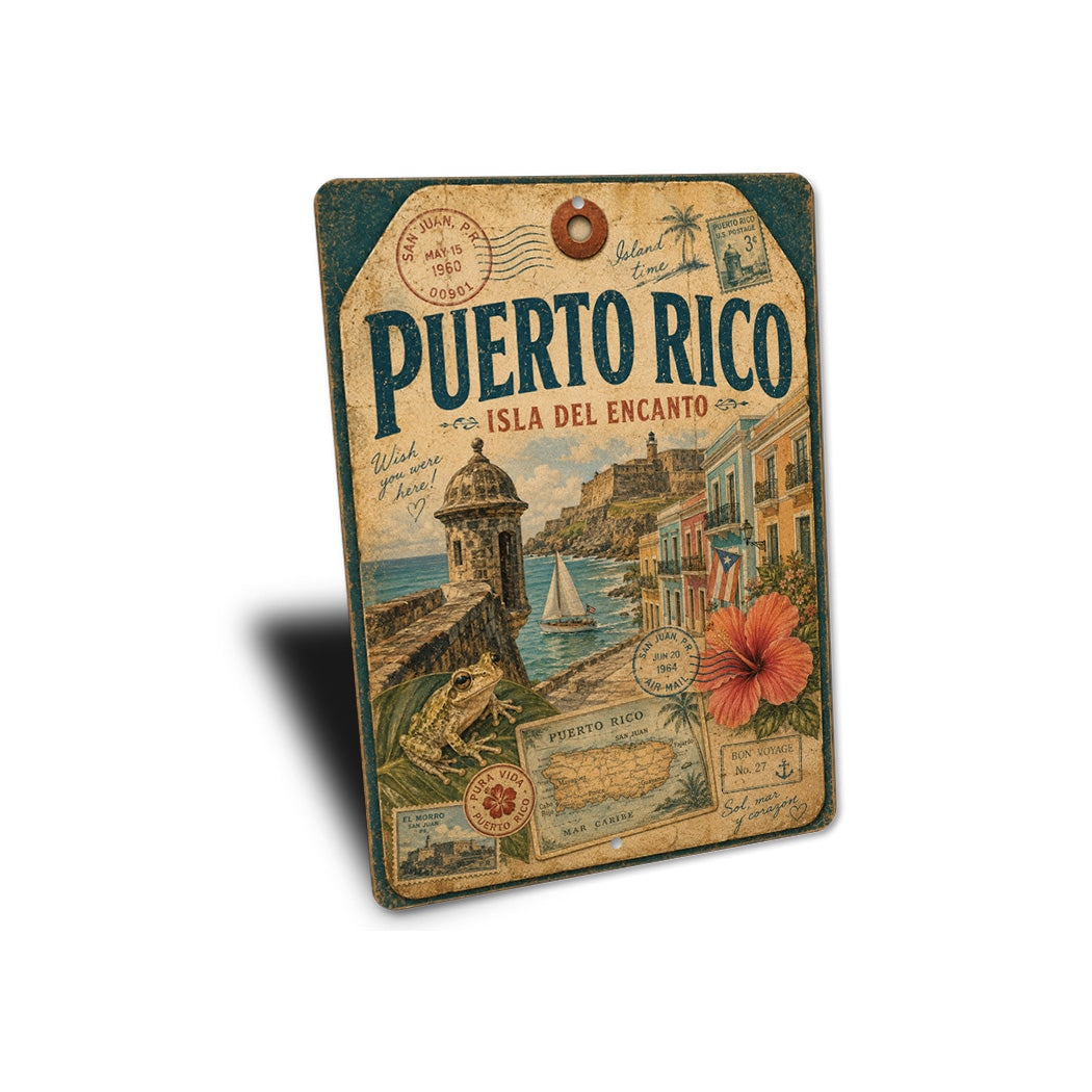 Puerto Rico Rustic Sign