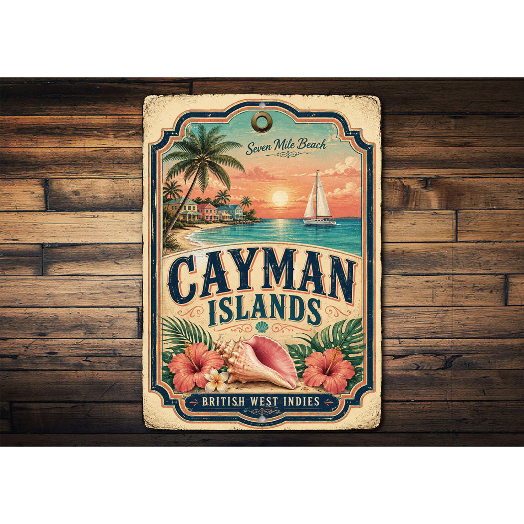 Cayman Island Rustic Sign