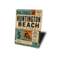 Huntington Beach Bus Rustic Sign