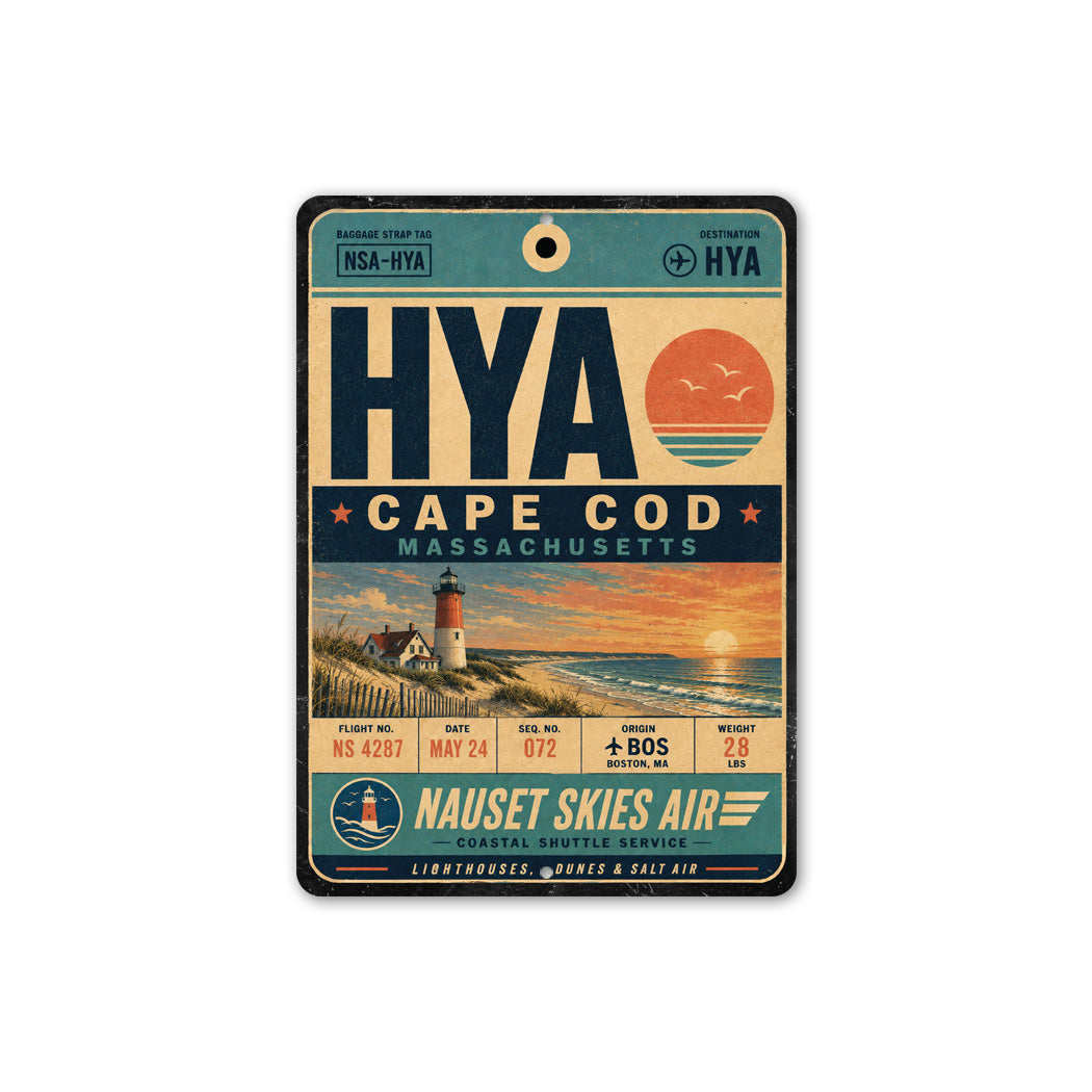 Cape Cod Gateway Airport Rustic Sign