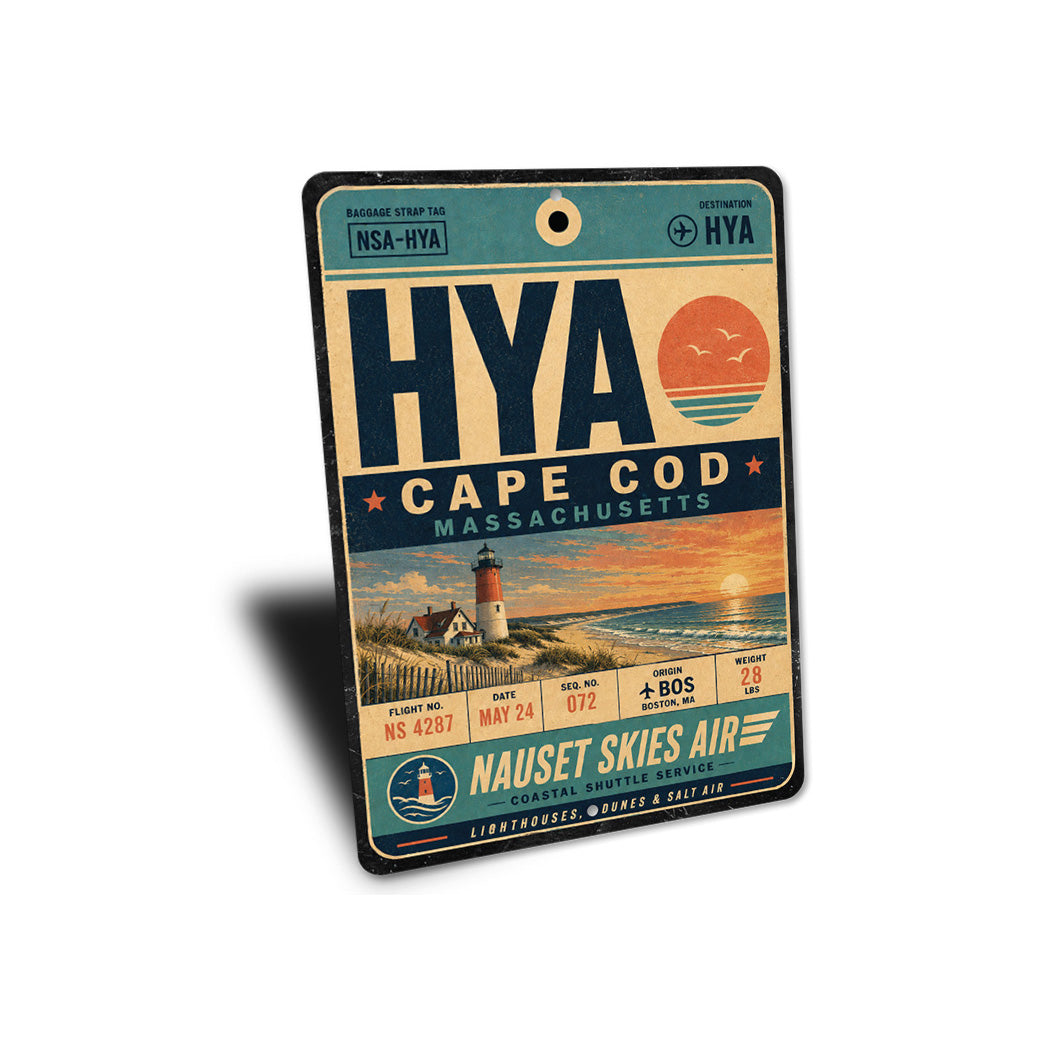 Cape Cod Gateway Airport Rustic Sign