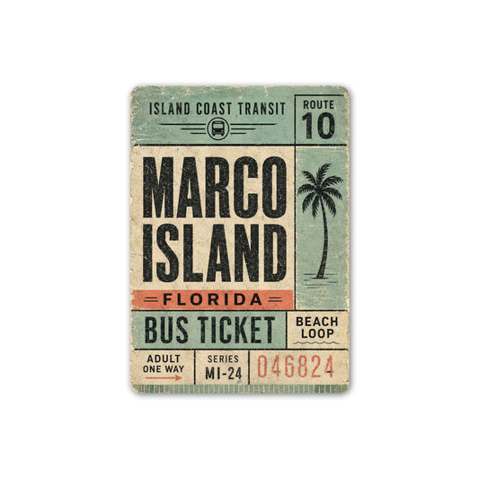 Marco Island Island Coast Transit Sign