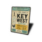 Keywest Bus Ticket Rustic Sign
