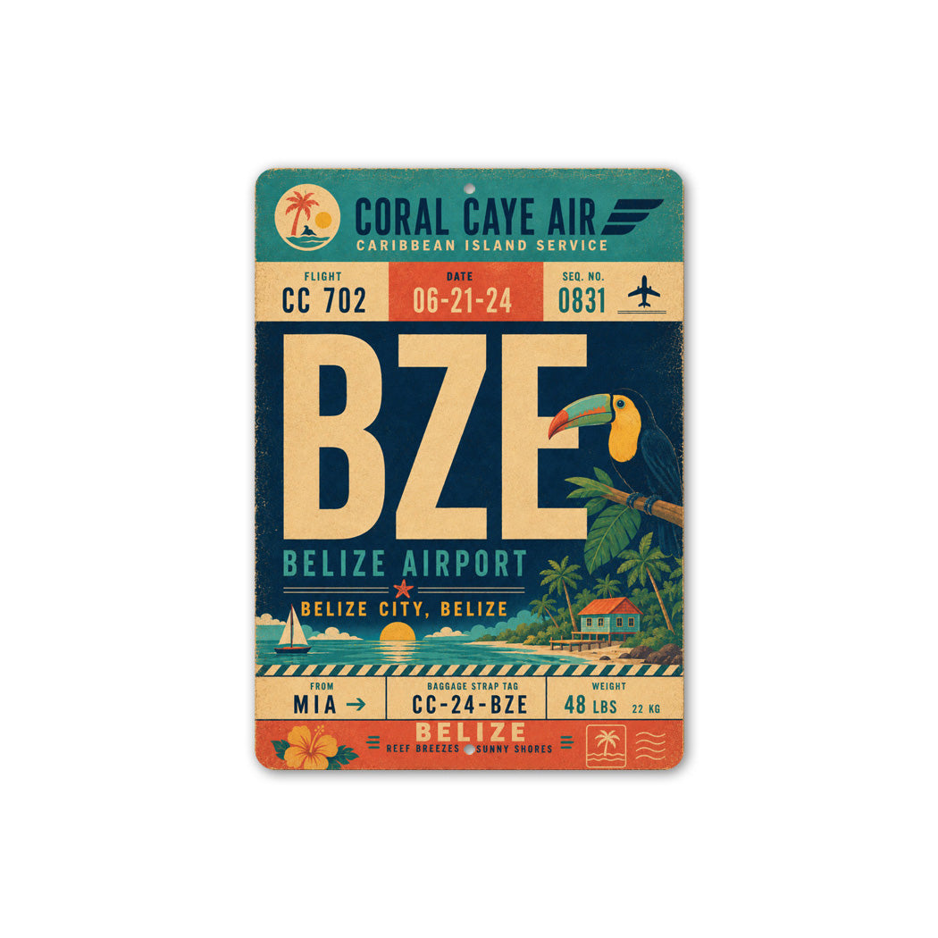 Belize Toucan Sign