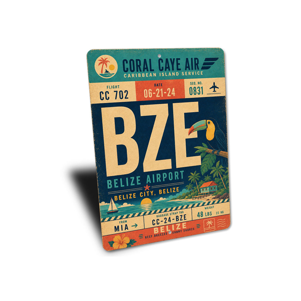 Belize Toucan Sign