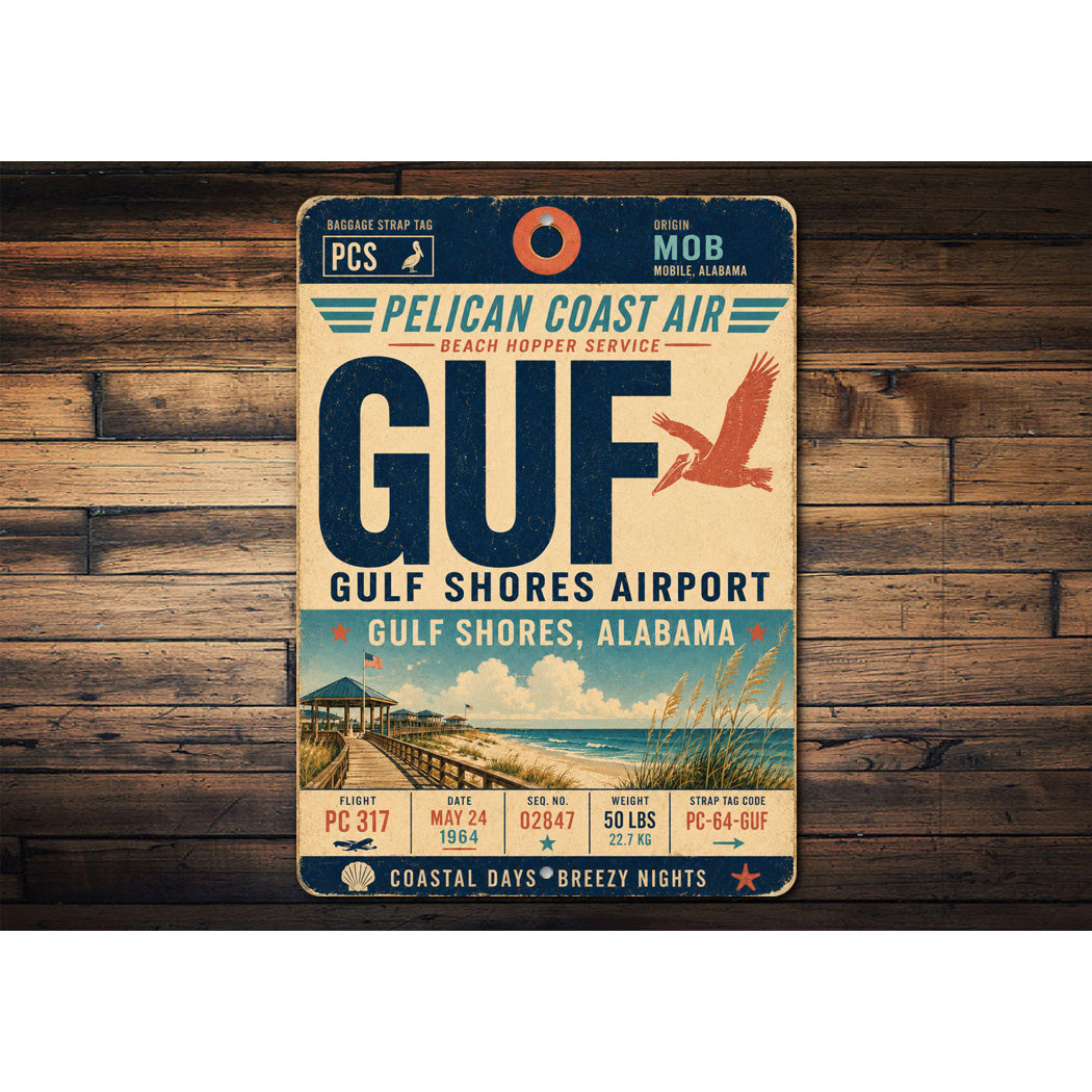 Pelican Coast Air Gulf Shores Sign