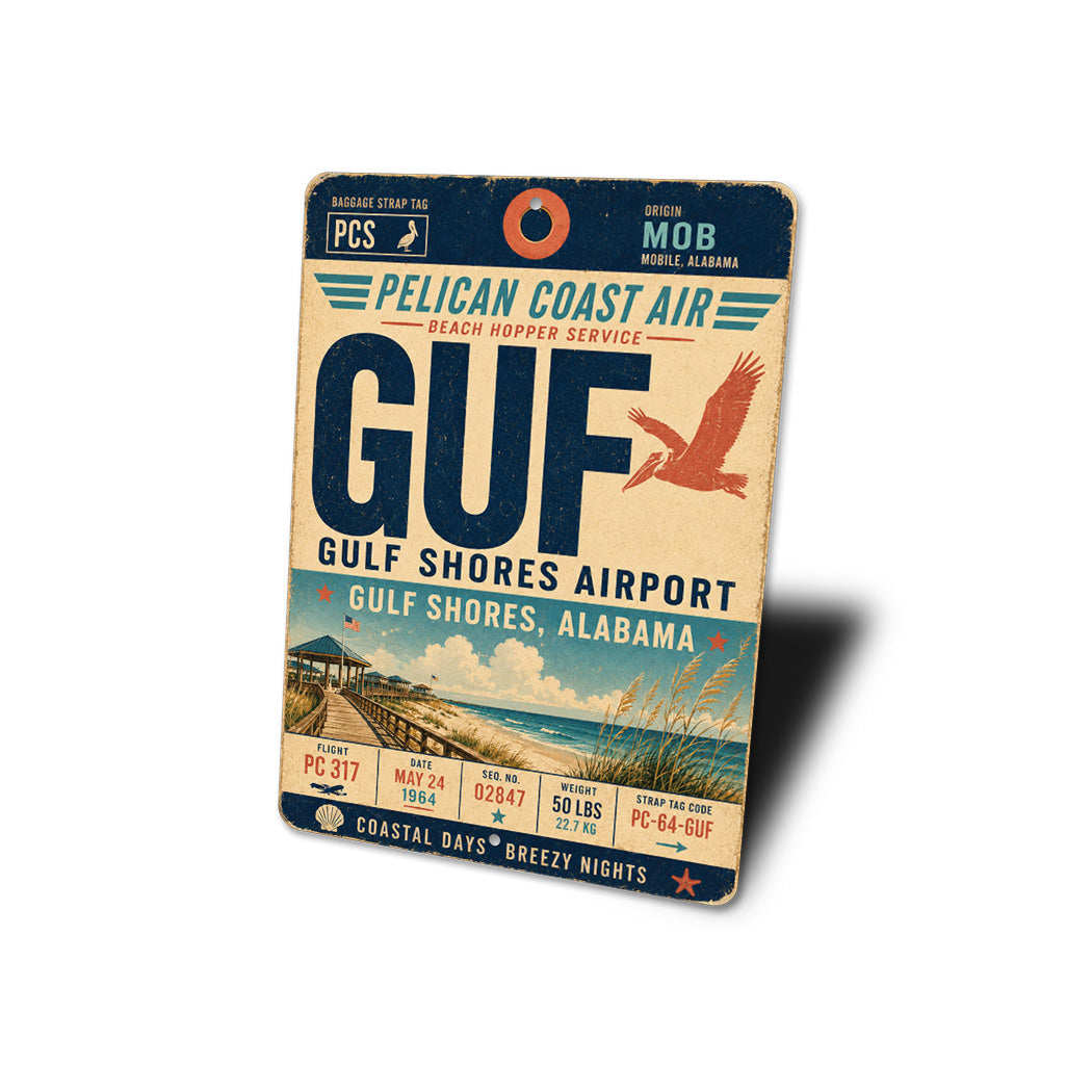 Pelican Coast Air Gulf Shores Sign