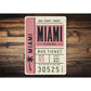 Miami Bus Ticket Sign