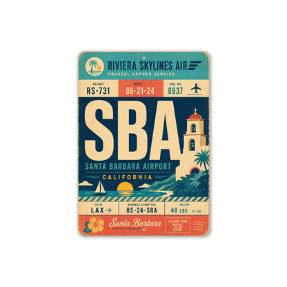 Santa Barbara Riviera Skylines Sign