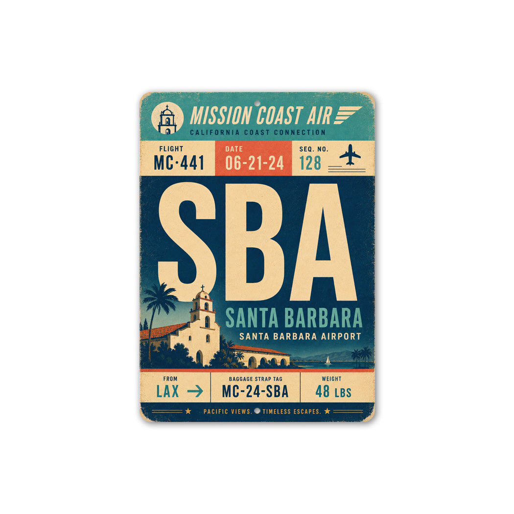 Santa Barbara Pacific Views Sign