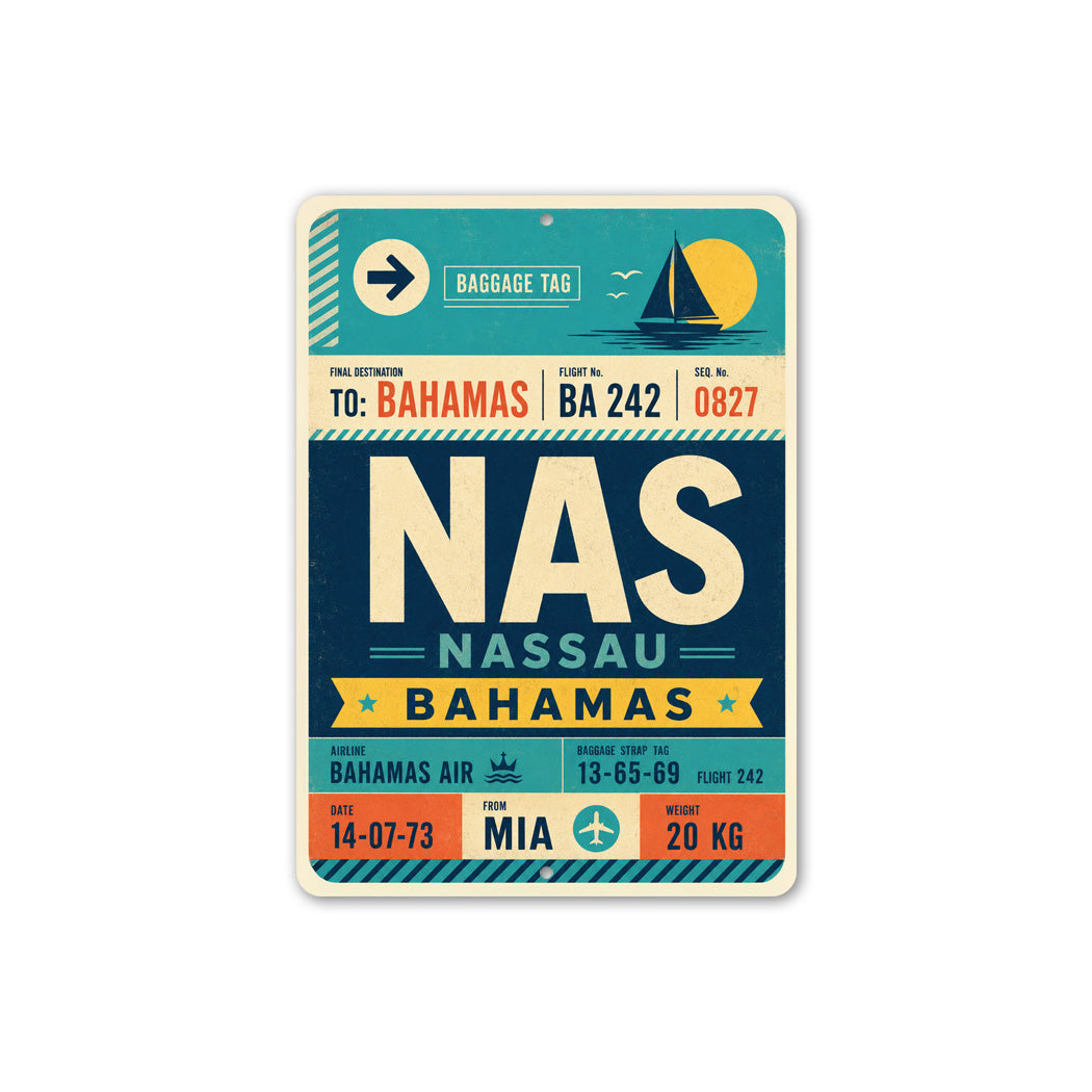 Nassau Bahamas Air Sign