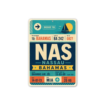 Nassau Bahamas Air Sign