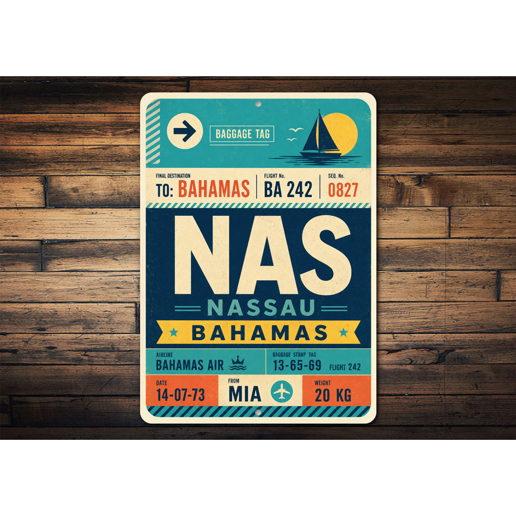 Nassau Bahamas Air Sign